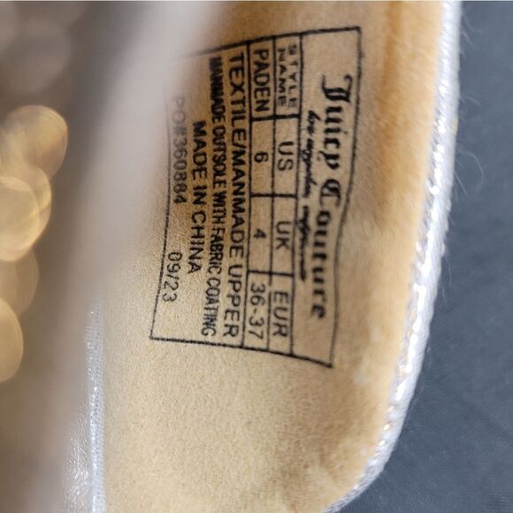 BRAND NEW JUICY COUTURE JEWEL STUDDED D'ORSAY POINTED TOE SLIP-ON FLAT S… - Picture 13 of 14